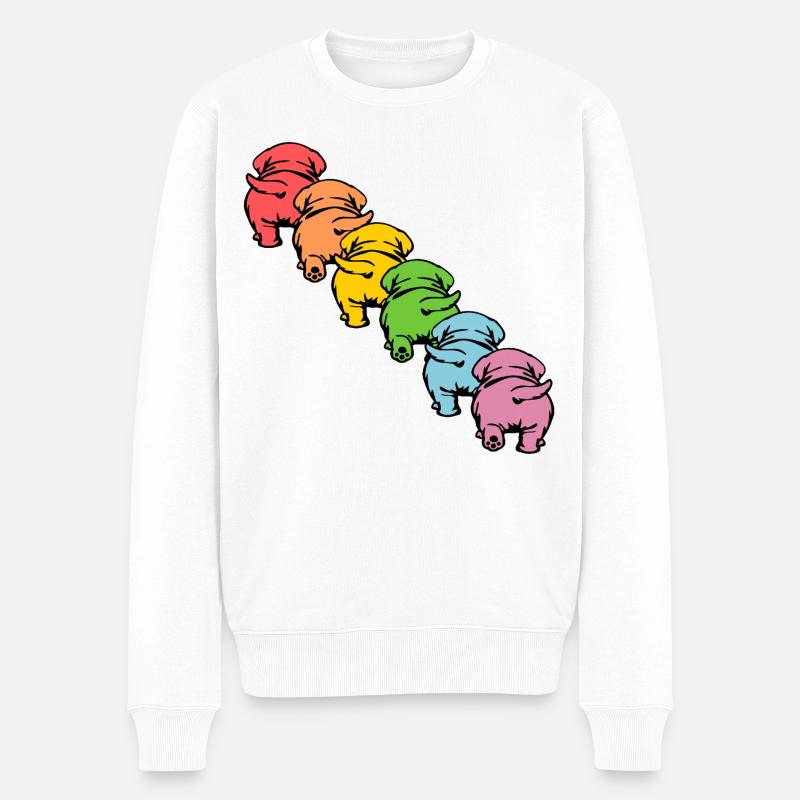 INCLUSION DES CHIENS DIVERSITÉ - Pull Premium bio Homme - blanc