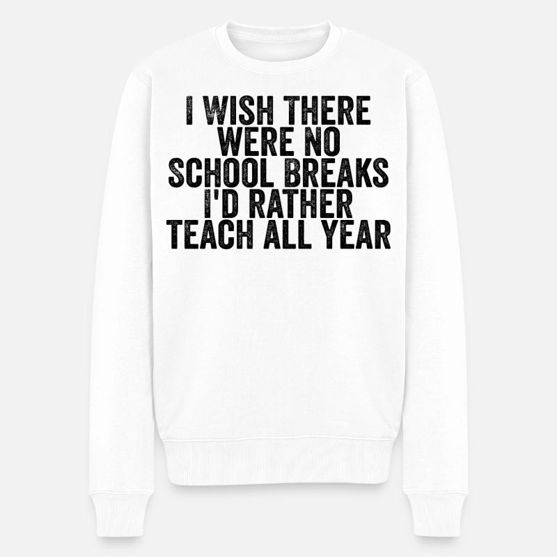 Passion Enseignement : L'école toute l'année - Pull Premium bio Homme - blanc