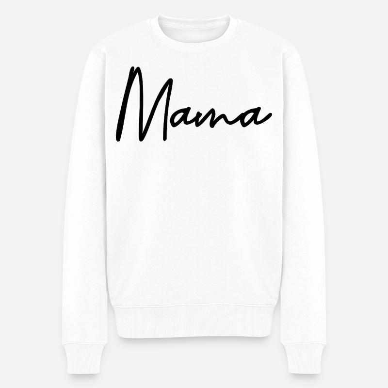 Maman - Pull Premium bio Homme - blanc