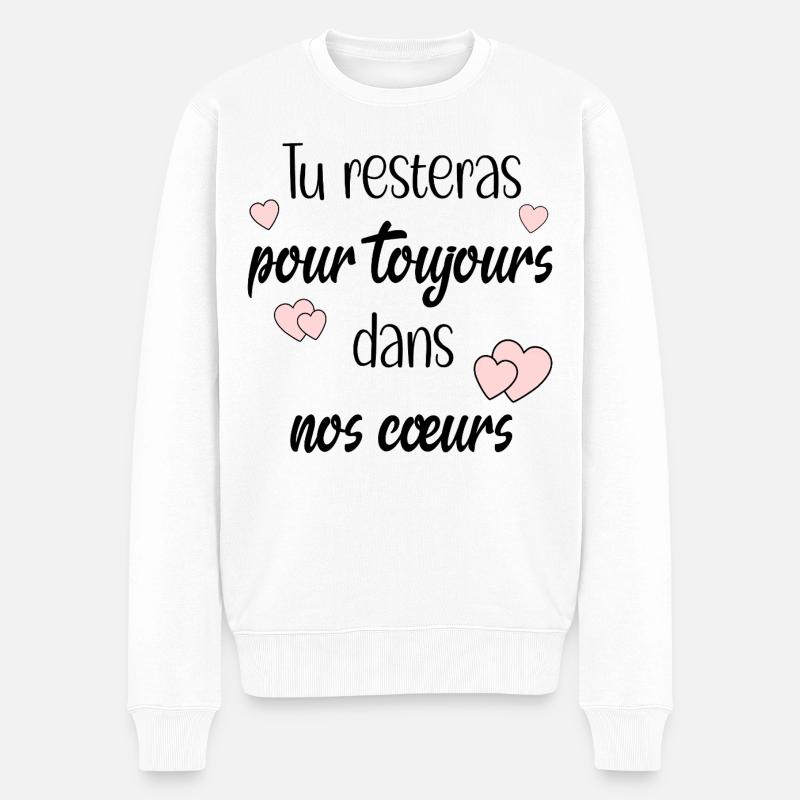 à jamais - Pull Premium bio Homme - blanc