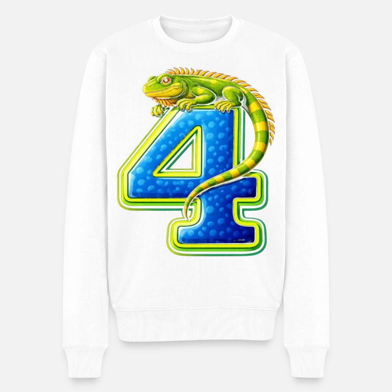 Dragon Vert 4 - Pull Premium bio Homme - blanc