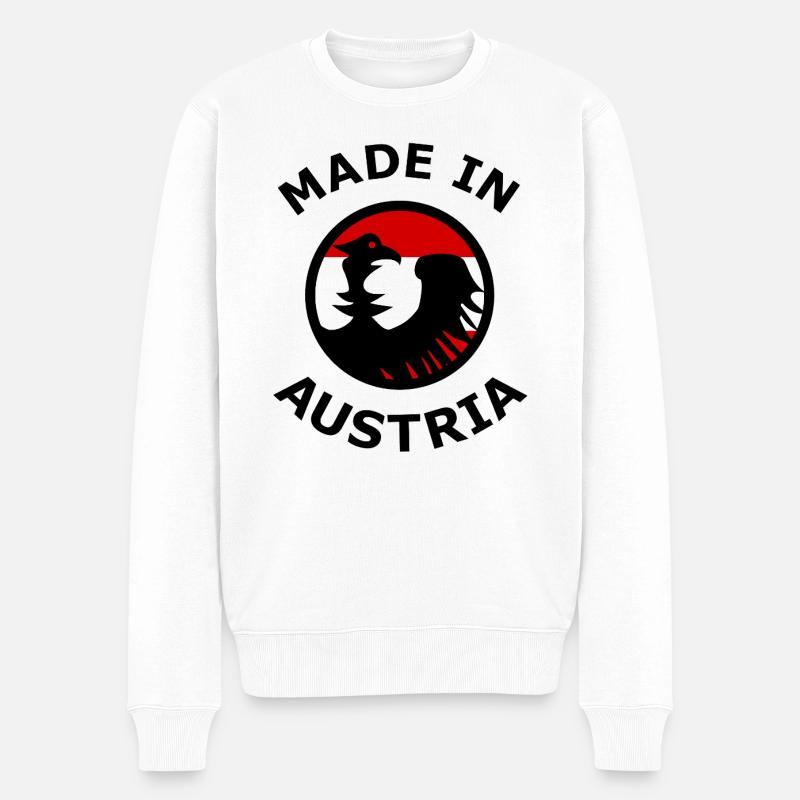 Fans aus Österreich - Männer Premium Bio Pullover - Weiß
