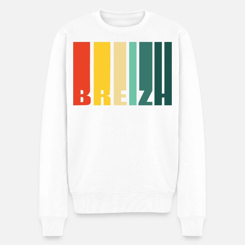 BREIZH - Pull Premium bio Homme - blanc