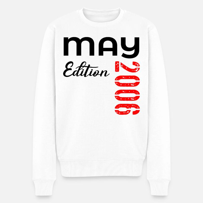 20. Geburtstag Mai 2006 - Männer Premium Bio Pullover - Weiß