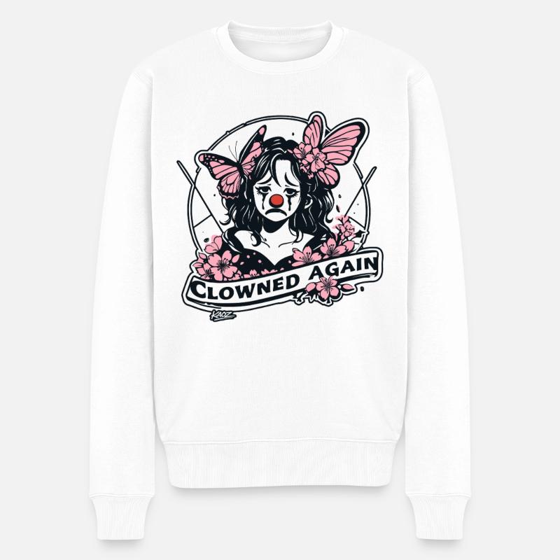 Art de clown à nouveau - Pull Premium bio Homme - blanc