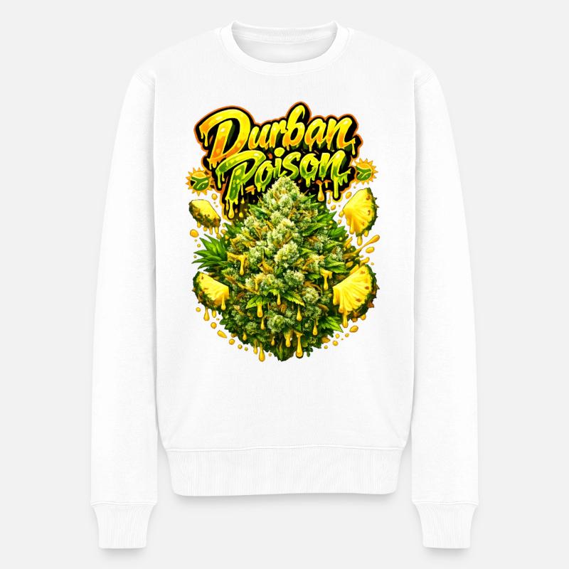 Graffiti Empoisonné de Durban Grav Art - Pull Premium bio Homme - blanc