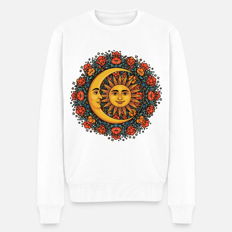 Litha Pagan Solstice d’été Midsommar - Pull Premium bio Homme - blanc