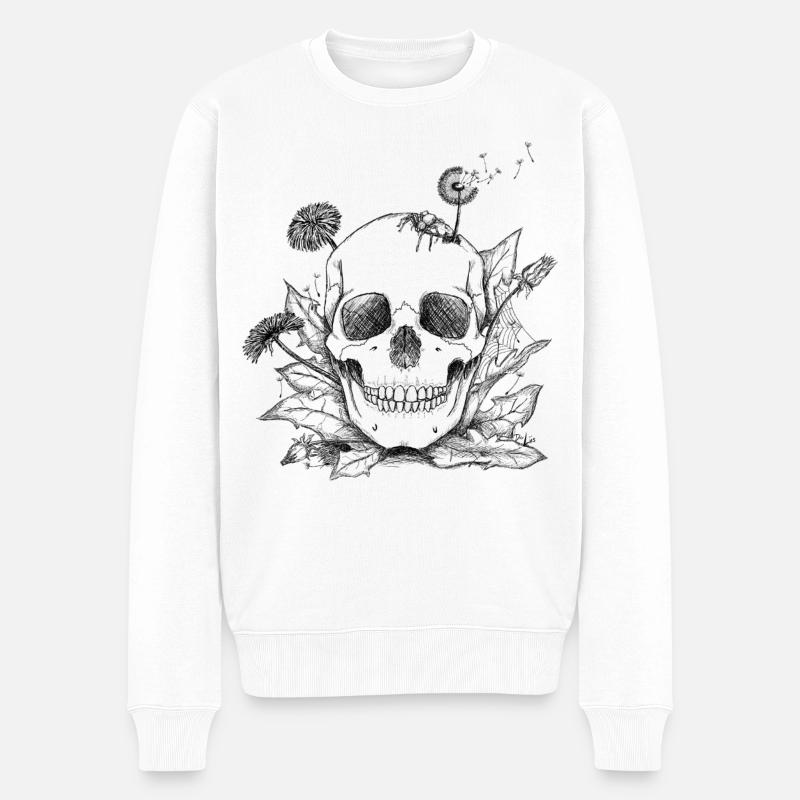 Transitoriété et puissance - Pull Premium bio Homme - blanc