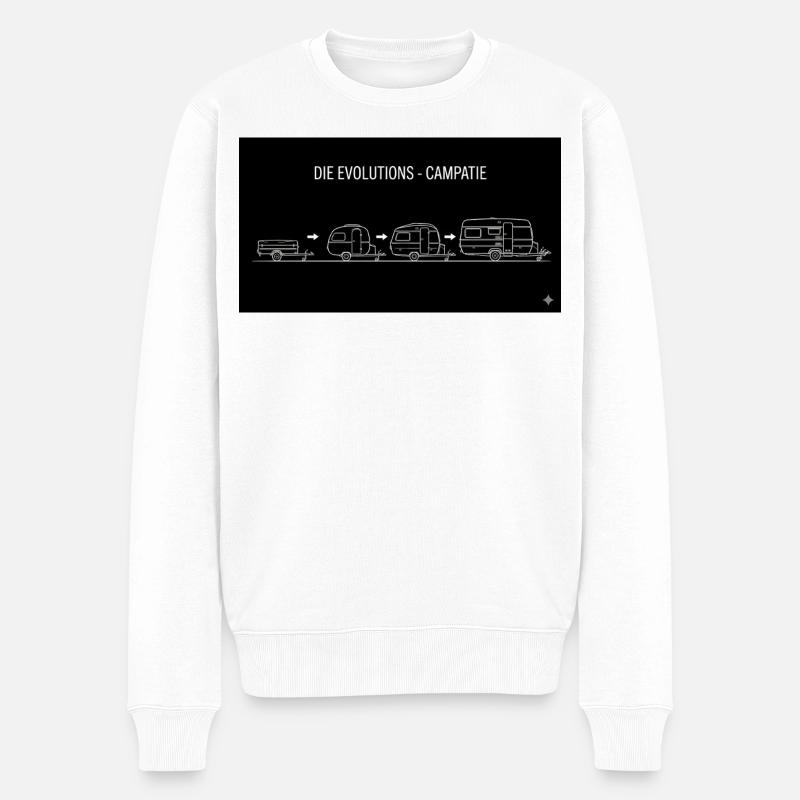 die evolutions campatie - Männer Premium Bio Pullover - Weiß