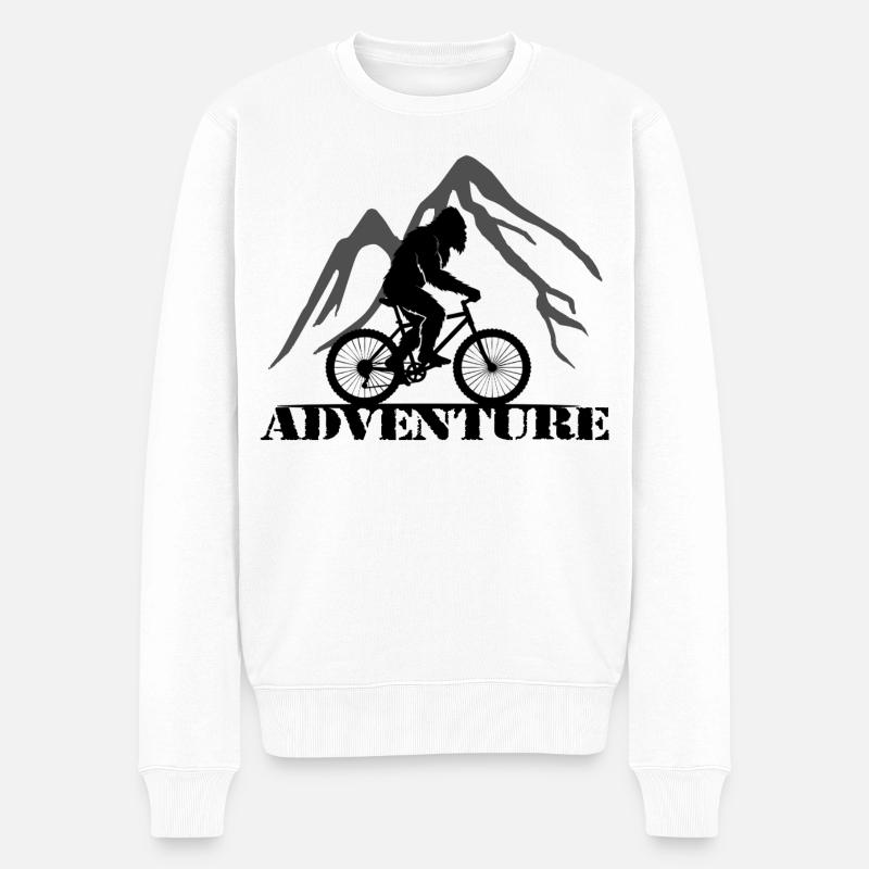 Adventure - Männer Premium Bio Pullover - Weiß