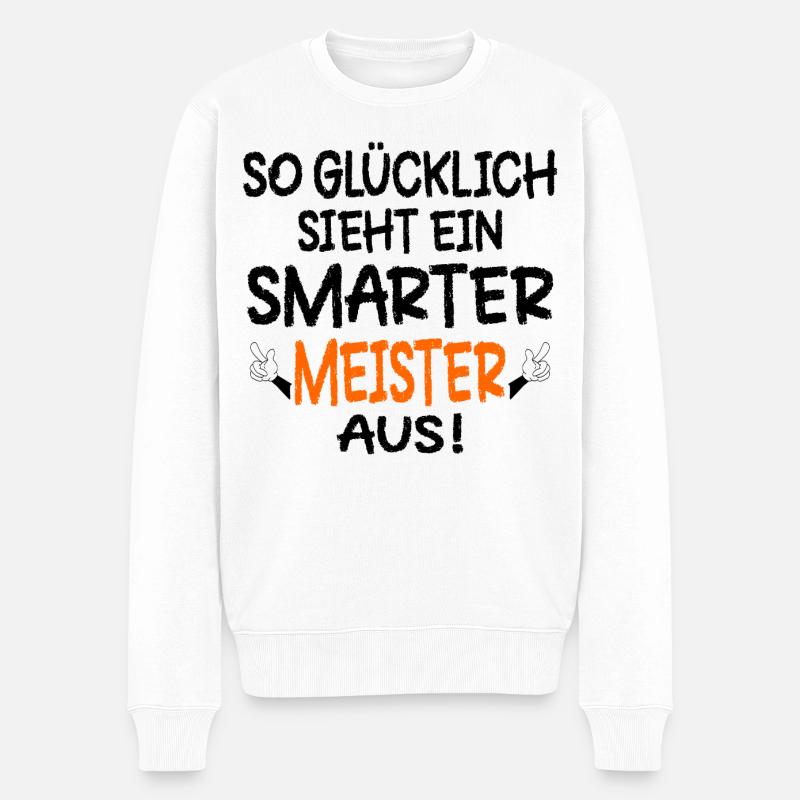 Meisterprüfungen Meister - Männer Premium Bio Pullover - Weiß