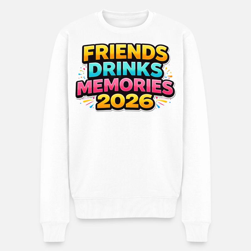 Pinata Party 2026 - Männer Premium Bio Pullover - Weiß
