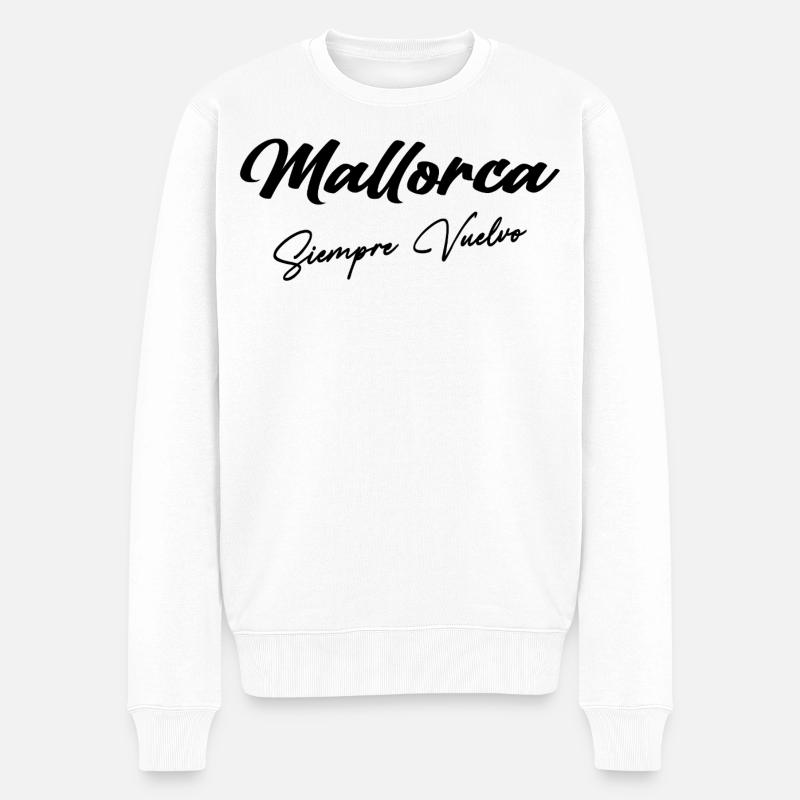 Mallorca - Männer Premium Bio Pullover - Weiß