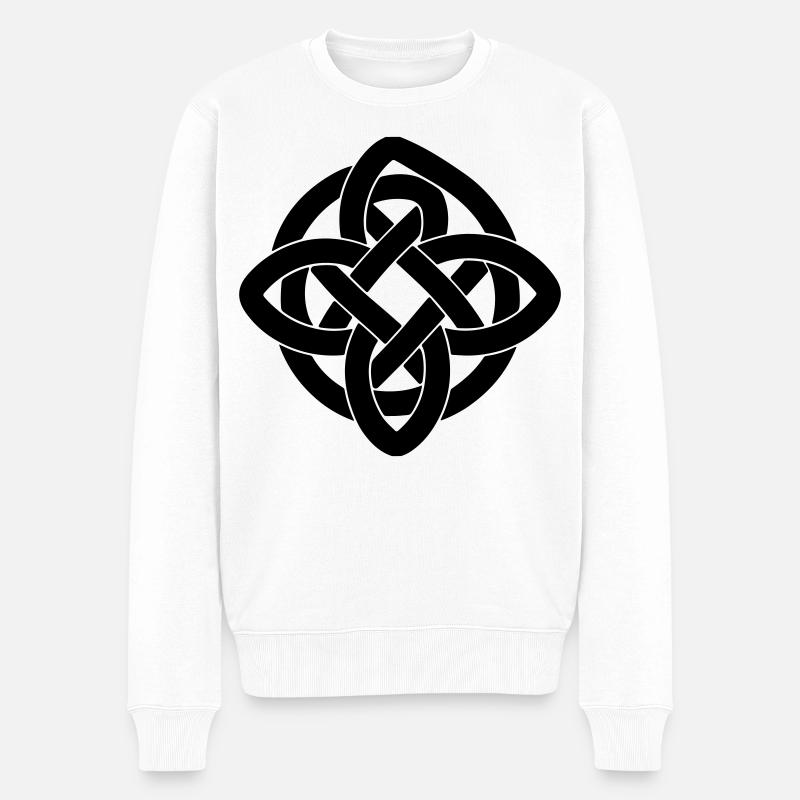 T-shirt Symbole Celtique - Celtic Knot Infinity - Pull Premium bio Homme - blanc
