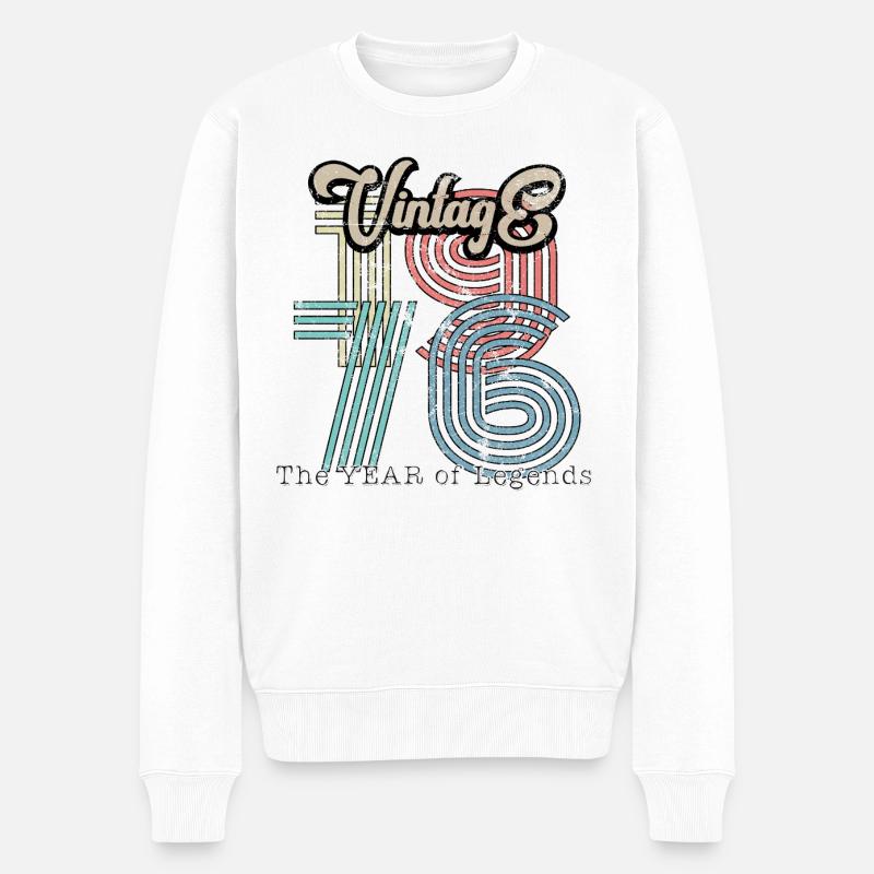 Millésime 1976 - Pull Premium bio Homme - blanc