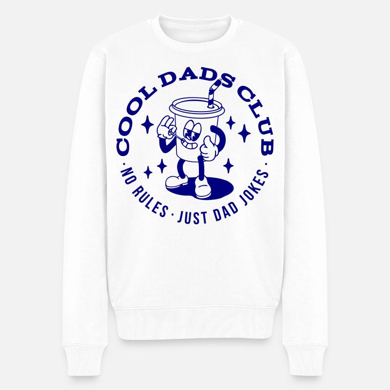 Cool Dads Club - Männer Premium Bio Pullover - Weiß