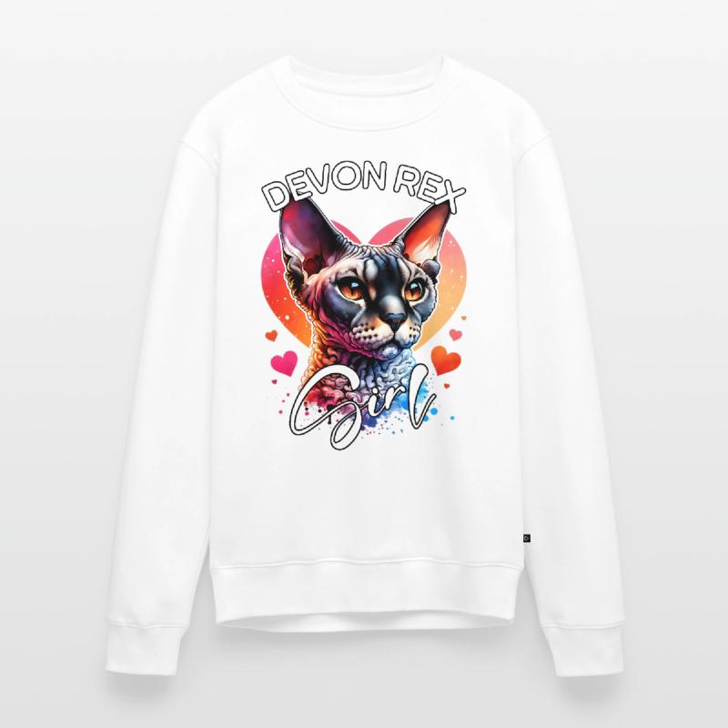 Devon Rex Mädchen Devon Rex Männer Premium Bio Pullover