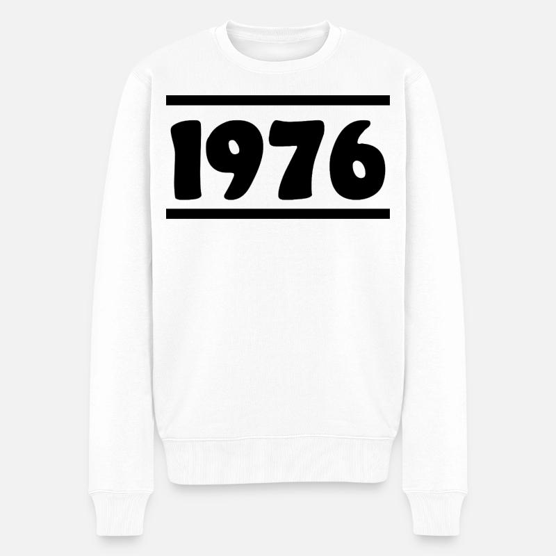 1976 Anniversaire 1976 - Pull Premium bio Homme - blanc