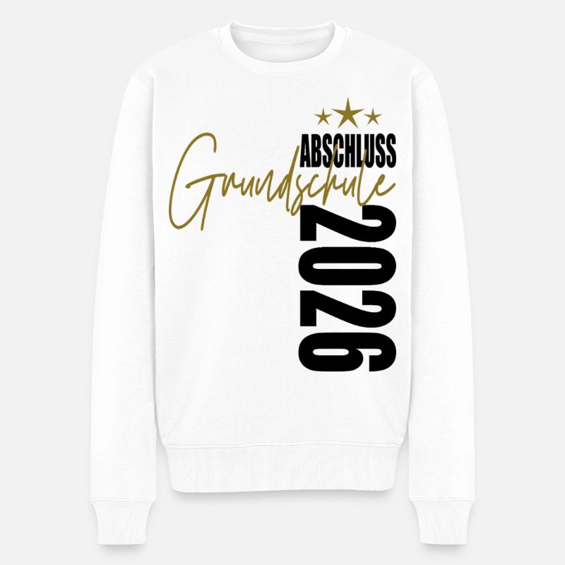 Abschluss 2026 Grundschule - Männer Premium Bio Pullover - Weiß