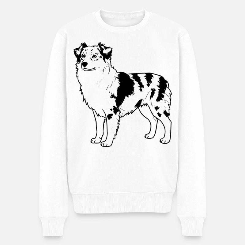 Berger australien  - Pull Premium bio Homme - blanc