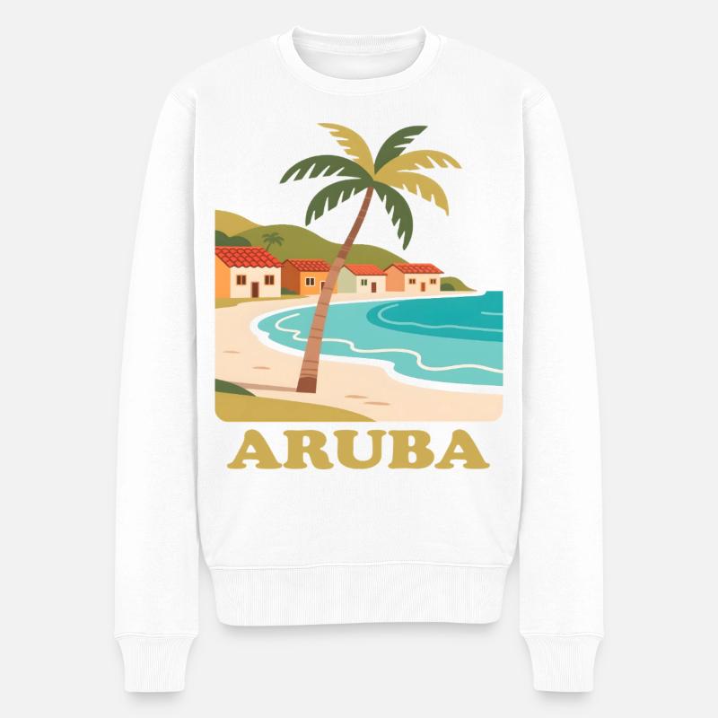 Aruba - Pull Premium bio Homme - blanc