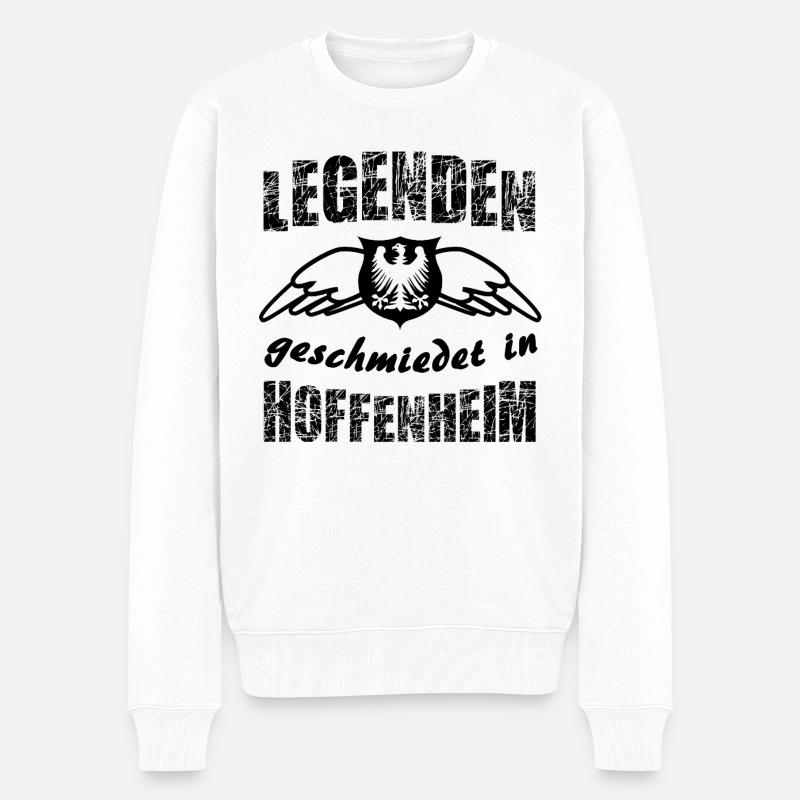 Cooles Shirt Hoffenheim - Männer Premium Bio Pullover - Weiß