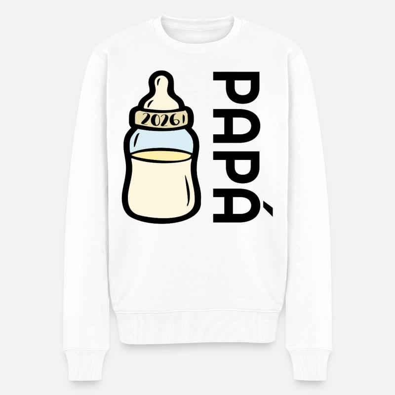 Papa espagnol bébé 2026 - Pull Premium bio Homme - blanc