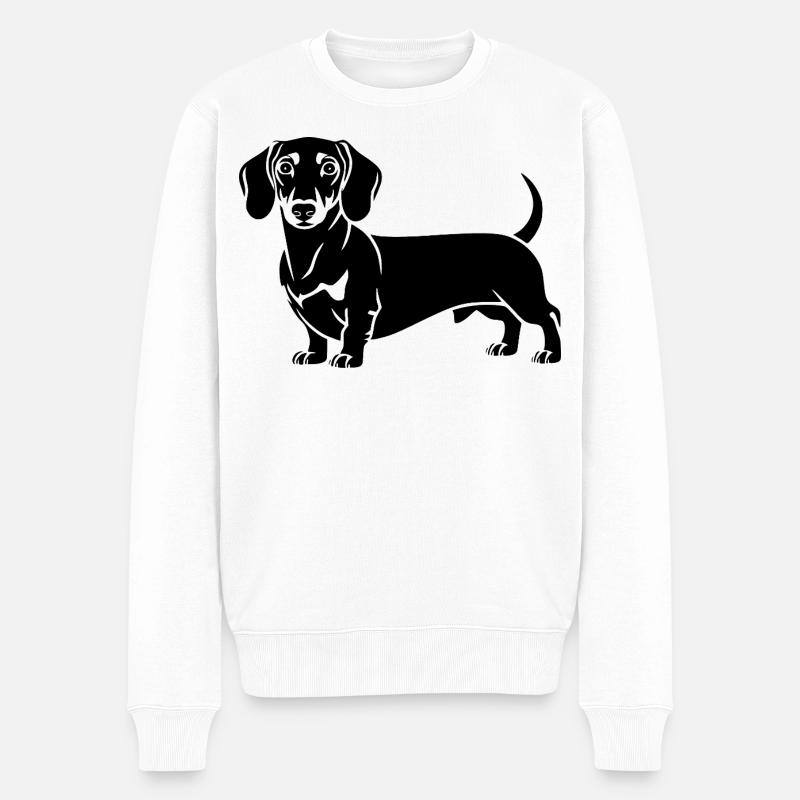 Teckel - Pull Premium bio Homme - blanc
