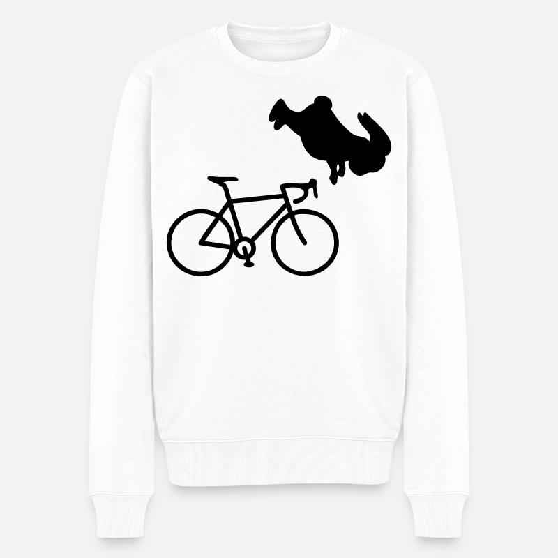 Bicycle Cycling Bunny - Pull Premium bio Homme - blanc