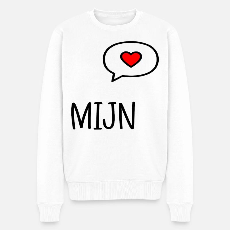 Cœur de la Relation - Anglais Mon - Pull Premium bio Homme - blanc