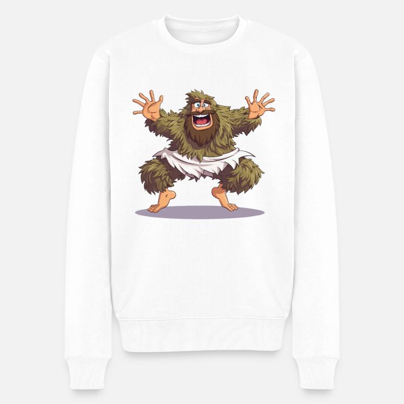 Joyeuse danse du Bigfoot - Pull Premium bio Homme - blanc