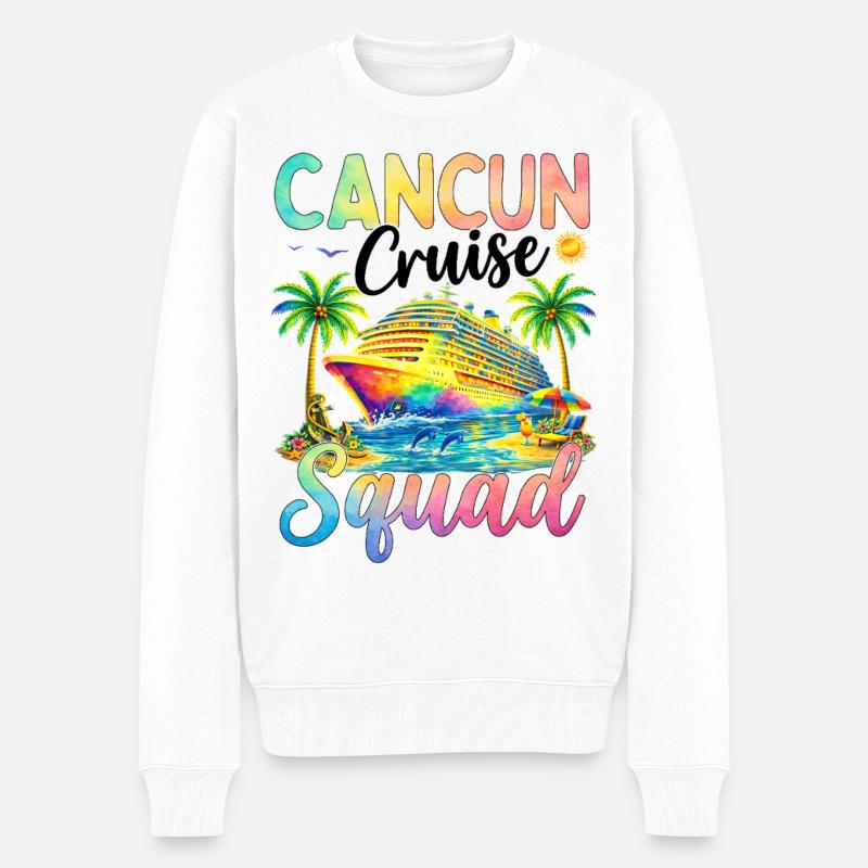 Équipe de croisière de Cancún - Pull Premium bio Homme - blanc