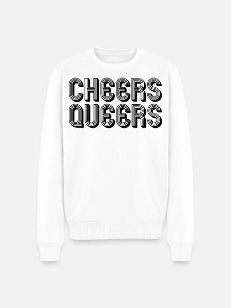 Cheers Queers LGBTQ queer - Männer Premium Bio Pullover - Weiß