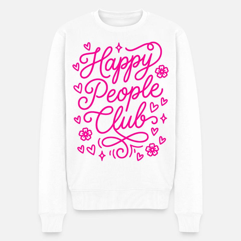 Club des Gens Heureux - Pull Premium bio Homme - blanc