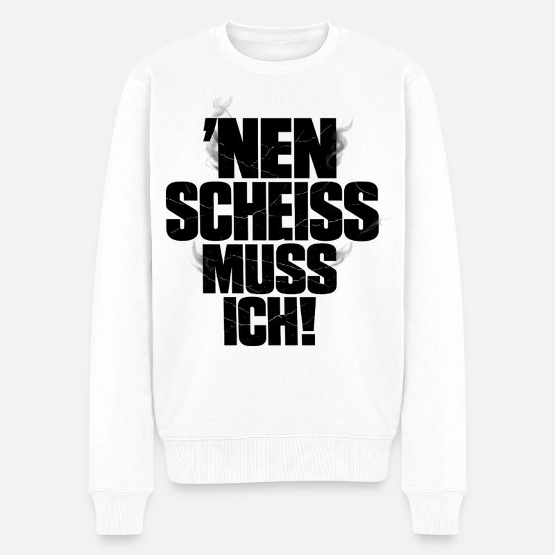 Je m’en fiche - Pull Premium bio Homme - blanc
