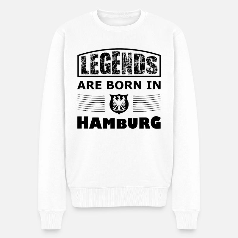 Légendes de Hambourg - Pull Premium bio Homme - blanc
