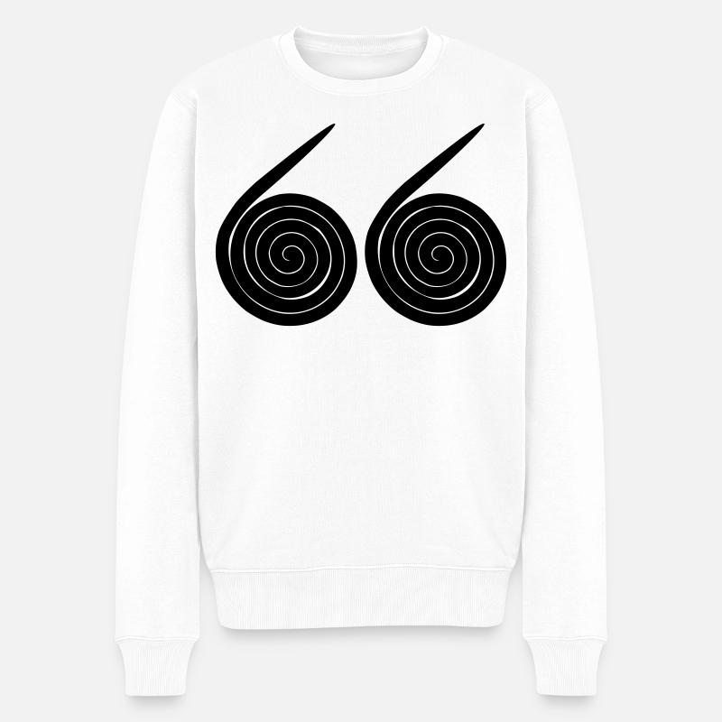 Escargots numéro 66 - Pull Premium bio Homme - blanc