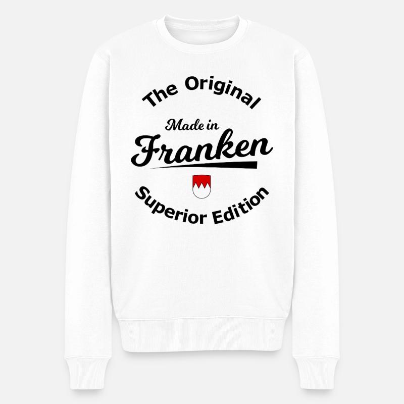 Rotkamm Emblem Franken - Männer Premium Bio Pullover - Weiß