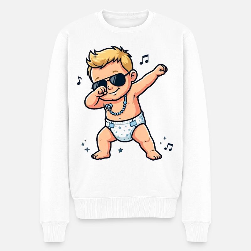 Bébé mignon – Garçon blond - Pull Premium bio Homme - blanc