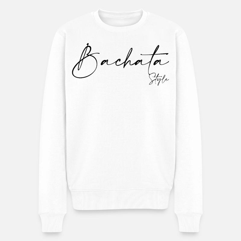 Bachata - Männer Premium Bio Pullover - Weiß