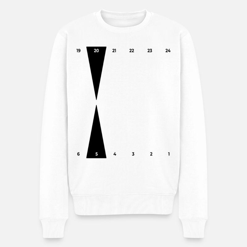 Backgammon | Point d’Or - Pull Premium bio Homme - blanc