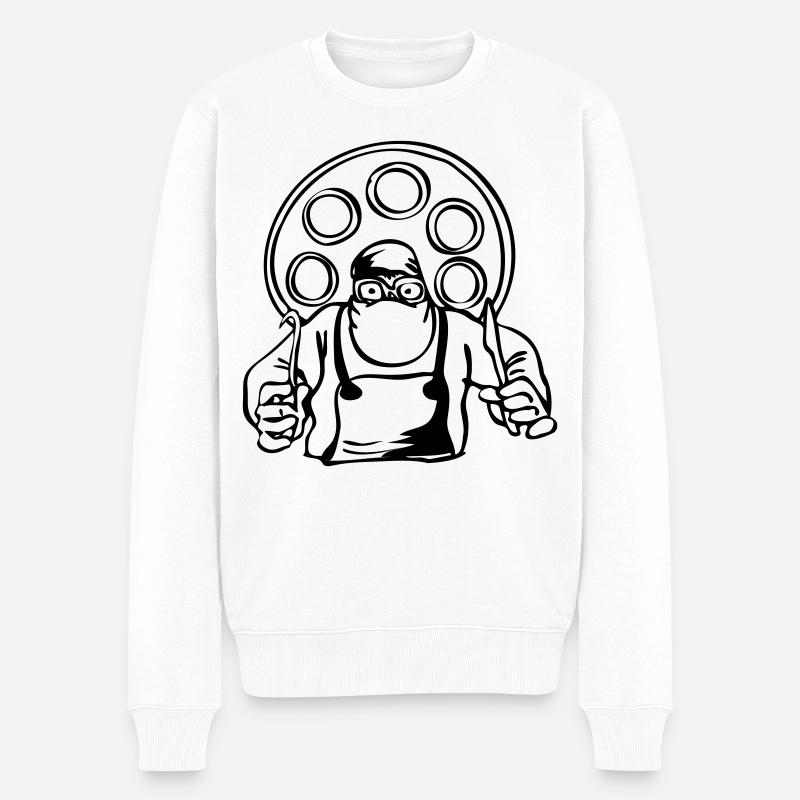 Chirurgien - Pull Premium bio Homme - blanc