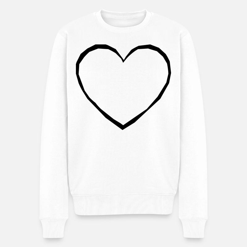 Coeur - Pull Premium bio Homme - blanc