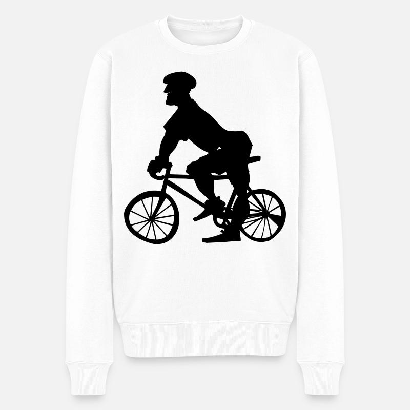 Police de bicyclette - Pull Premium bio Homme - blanc
