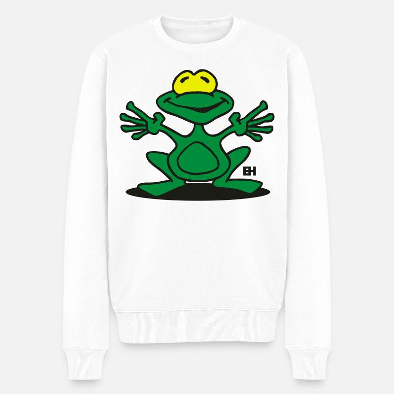 Grenouille - Pull Premium bio Homme - blanc