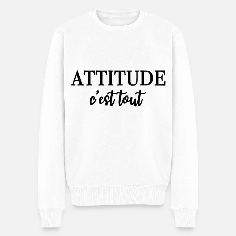 ATTITUDE c’est tout - Pull Premium bio Homme - blanc