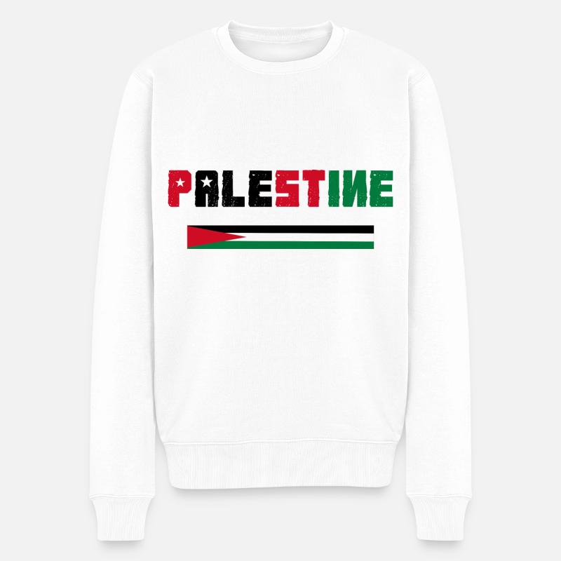 Palestine - Pull Premium bio Homme - blanc