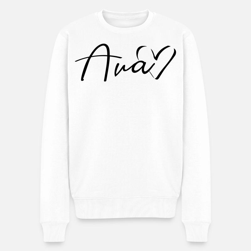 Nom d’Ava Nom - Pull Premium bio Homme - blanc