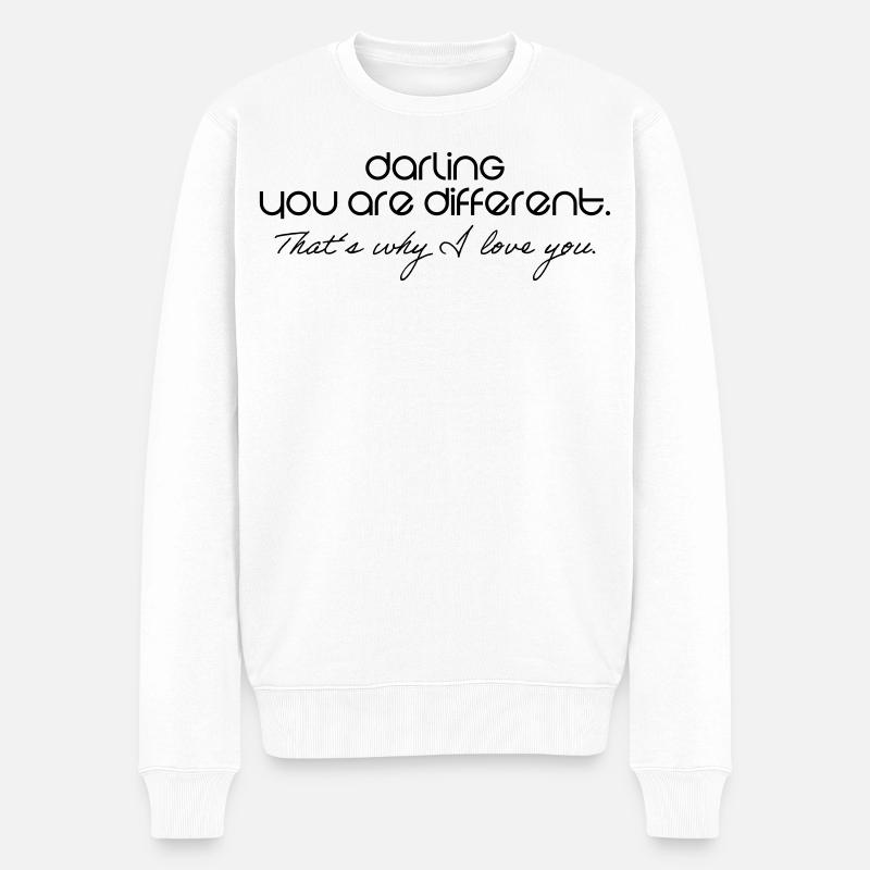 Romantique - Pull Premium bio Homme - blanc