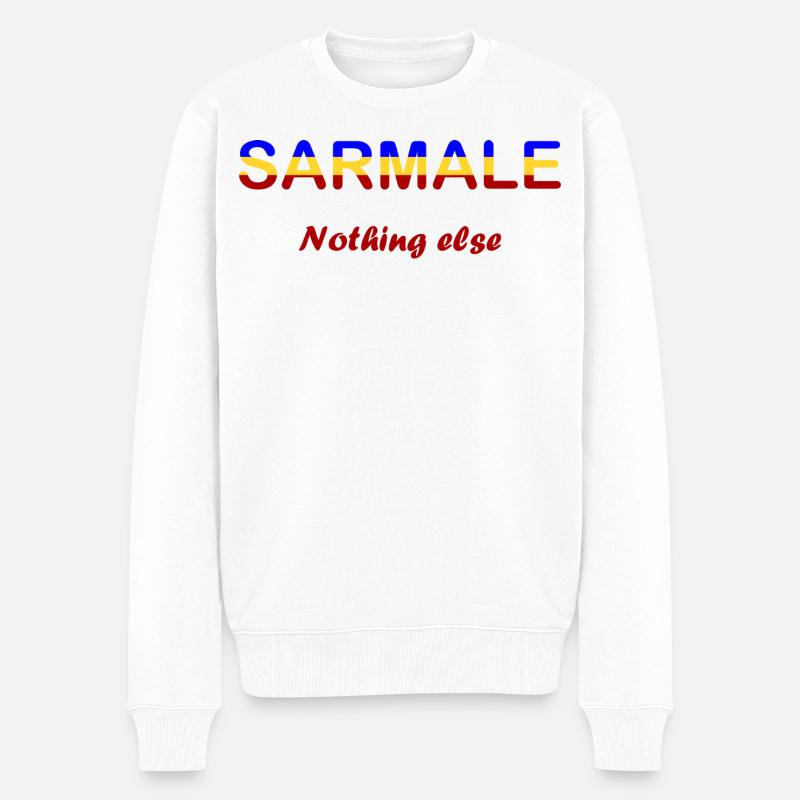 Sarmale Rumänien - Männer Premium Bio Pullover - Weiß